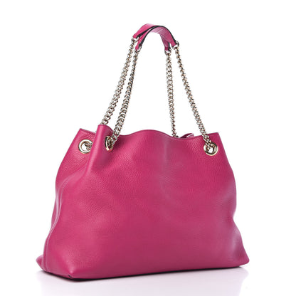 Gucci Cellarius Calfskin Medium Soho Chain Shoulder Bag Bright Bouganville 3 of 10