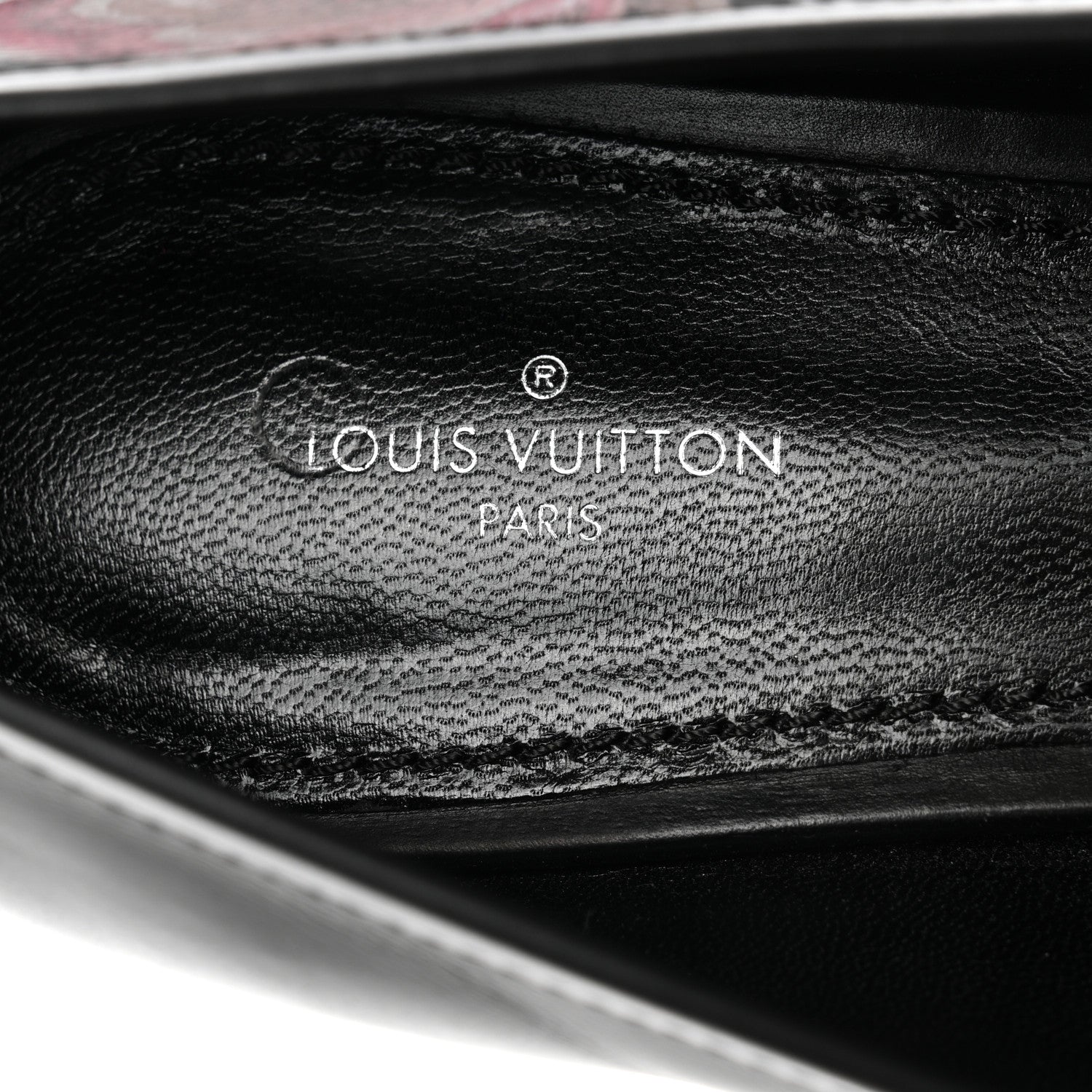 Louis Vuitton Calfskin Flowers Upper Case Flat Loafer 41 Black Multicolor 7 of 11