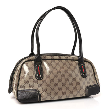 Gucci Crystal Monogram Web Princy Boston Brown 2 of 8