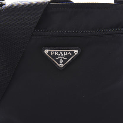 Prada Nylon Vela Flat Messenger Bag Black 9 of 9