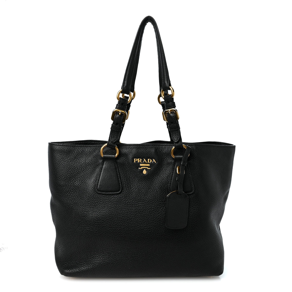 Vitello Daino Tote Black