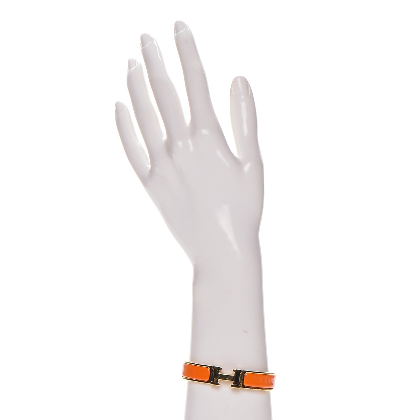 Enamel Narrow Clic Clac H Bracelet PM Orange