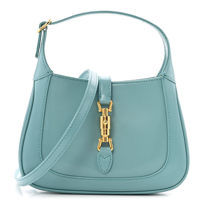 Gucci Boarded Dyana Lux Calfskin Mini Jackie 1961 Hobo Dusty Azure 1 of 13