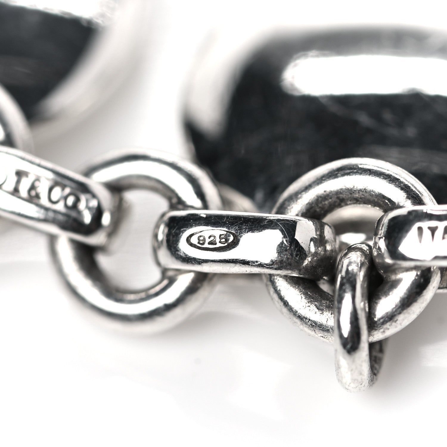 Tiffany Sterling Silver Multi Disc Charm Bracelet 7 of 7