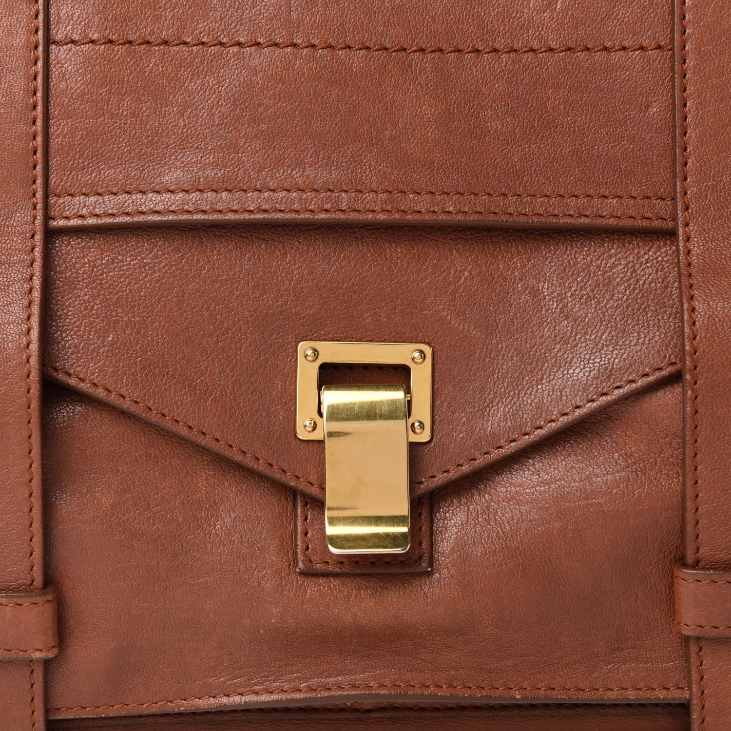 Proenza Schouler Lambskin Medium PS1 Satchel Saddle 9 of 18