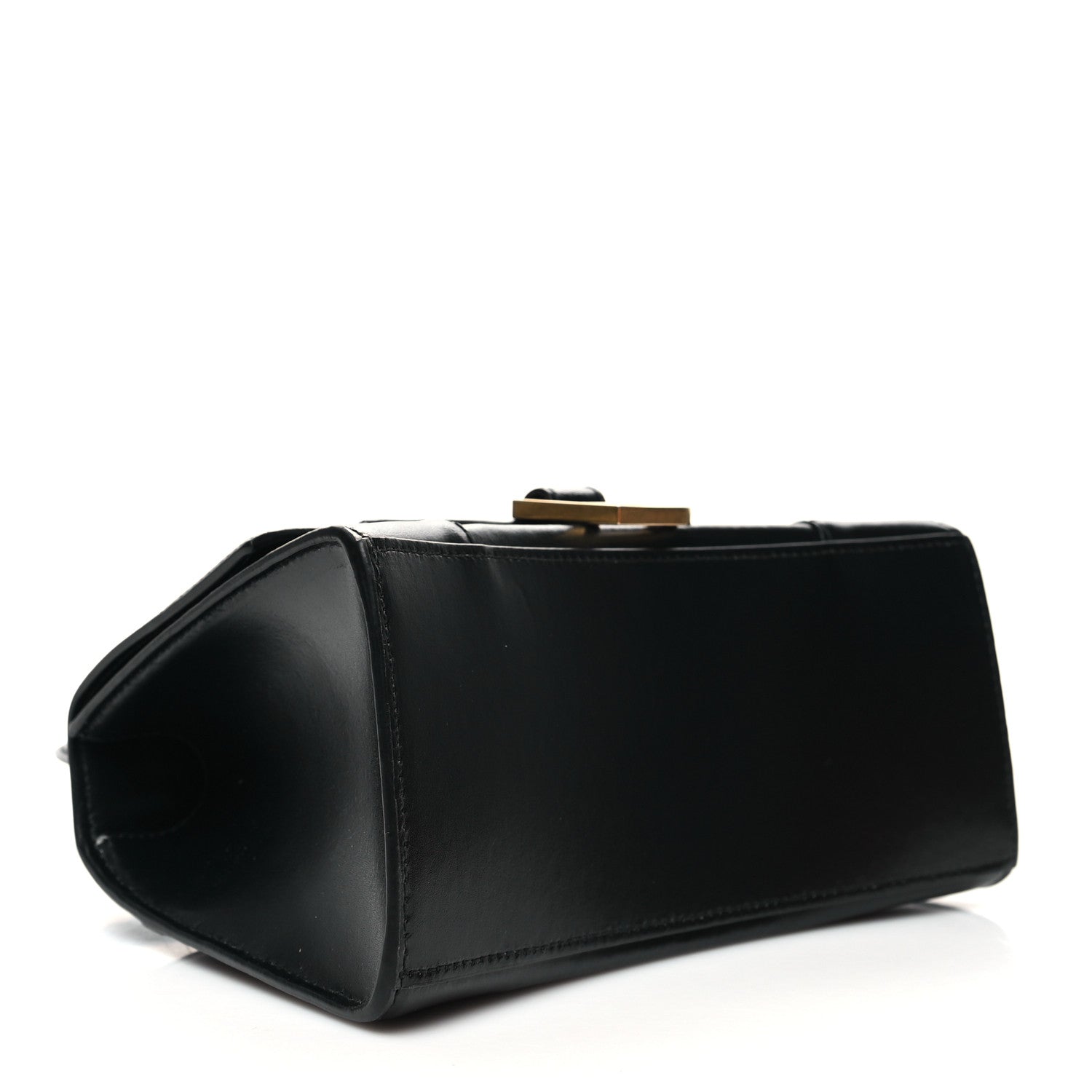 Balenciaga Shiny Box Calfskin Small Hourglass Top Handle Bag Black 4 of 11