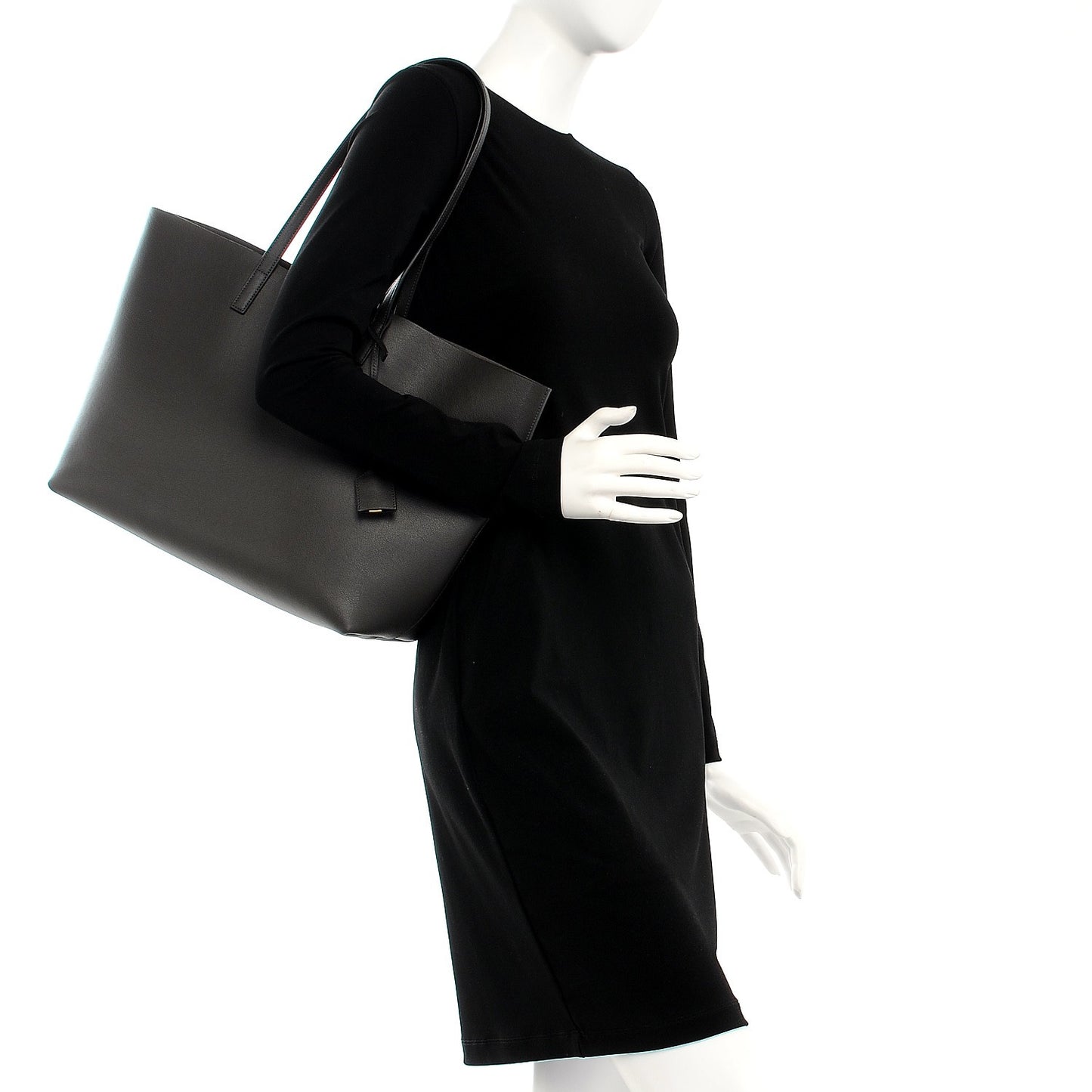 Calfskin Large Shopping Tote Earth