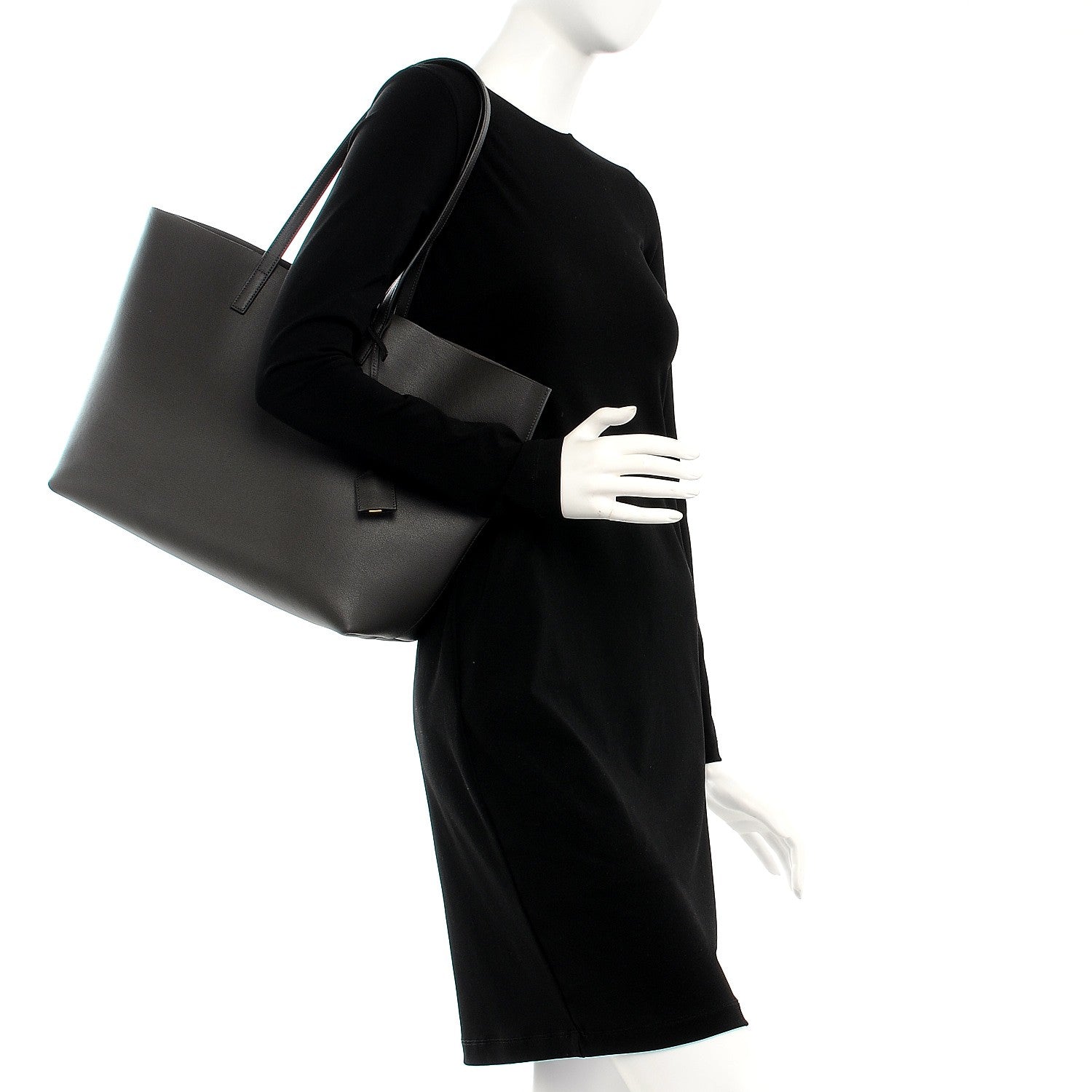 Saint Laurent Calfskin Large Shopping Tote Earth 2 of 13