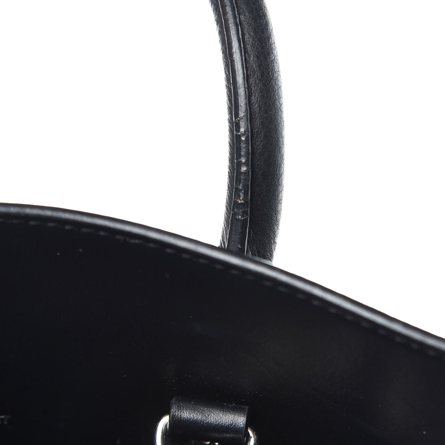Grained Calfskin Small Sac De Jour Black