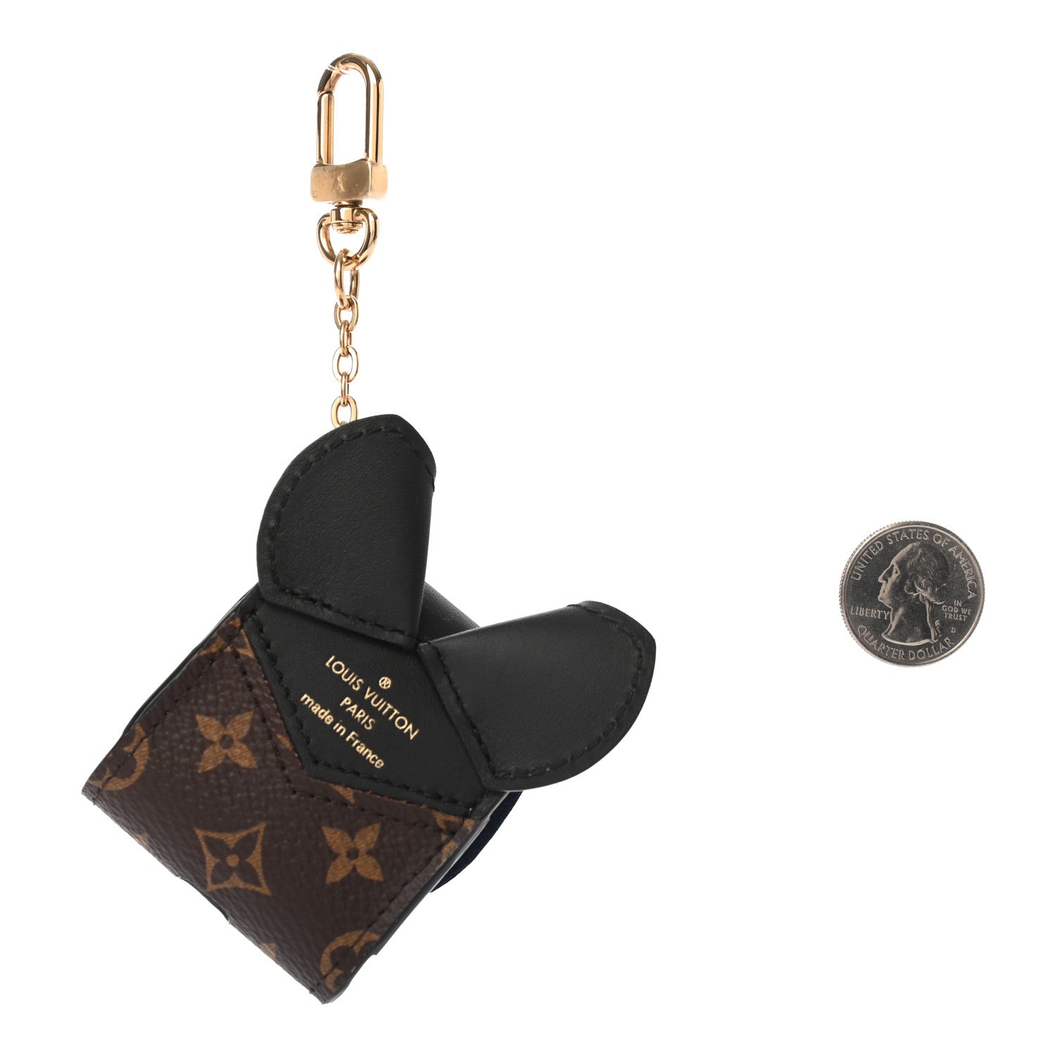 Louis Vuitton Monogram Cat Earphones Case Black 2 of 4