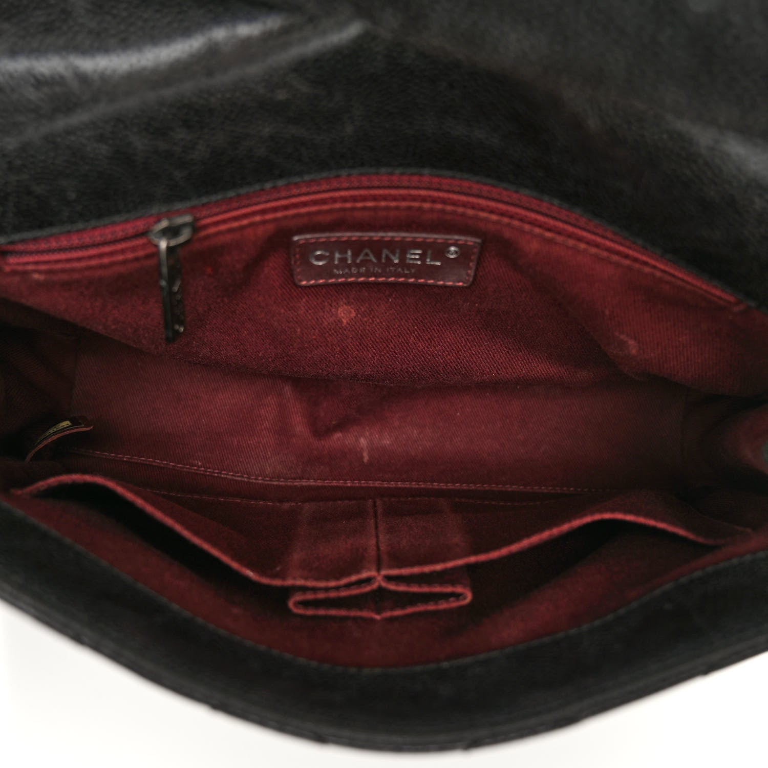 Chanel Crumpled Grained Calfskin Medium CC Crave Flap Black 5 of 11
