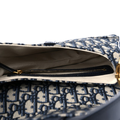 Christian Dior Oblique Saddle Bag Blue 5 of 10