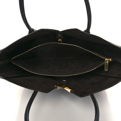 Louis Vuitton Calfskin Monogram Kimono Tote PM Black 4 of 5