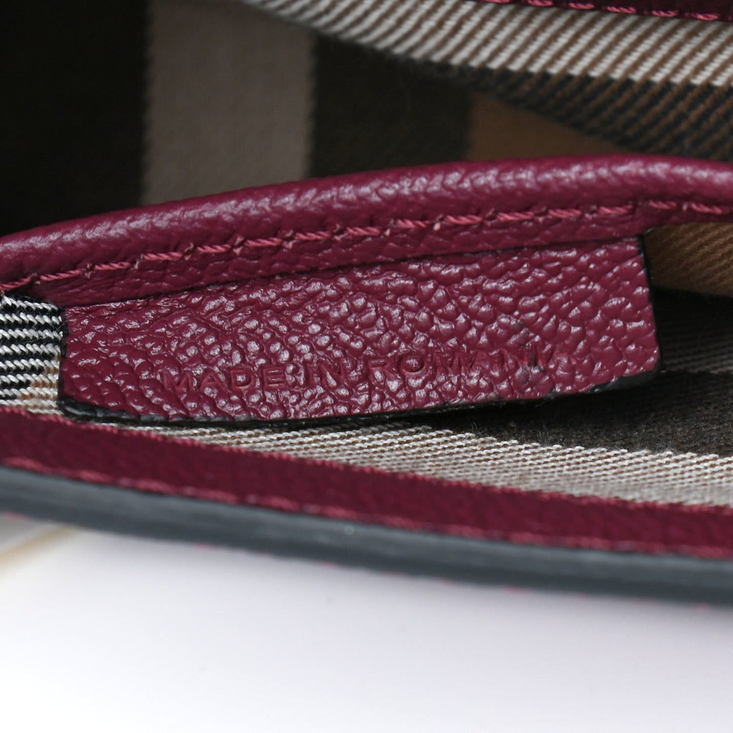 Soft Grain Calfskin Small Buckle Bag Dark Plum