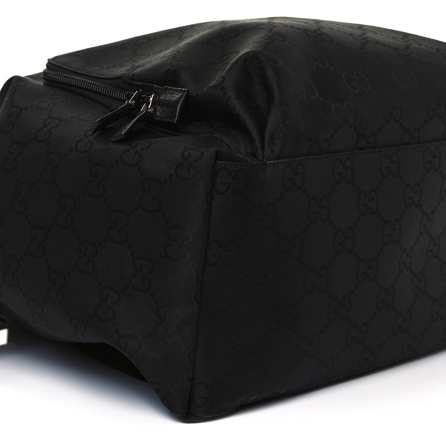 Nylon Monogram Medium Backpack Black