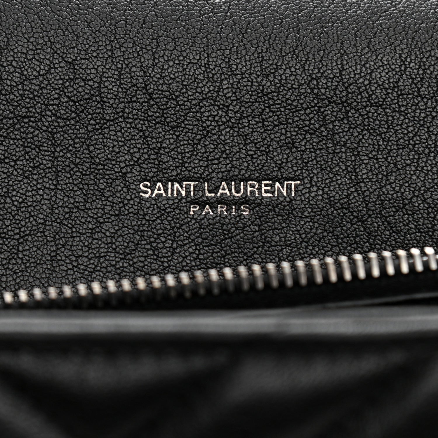 Saint Laurent Sheepskin Matelasse Chevron Monogram Large College Satchel Black 6 of 12