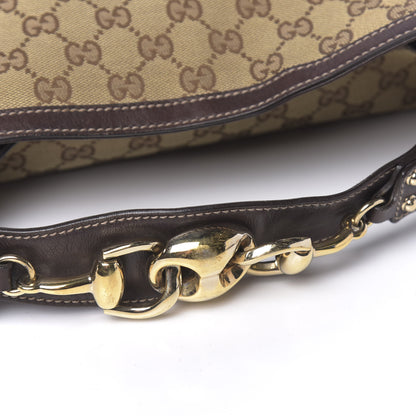 Gucci Monogram Large Wave Hobo Dark Brown 13 of 15