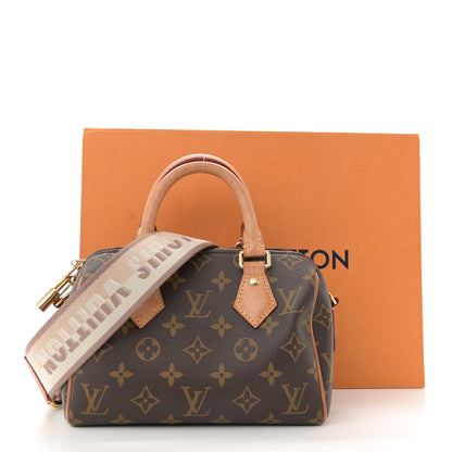Louis Vuitton Monogram Speedy Bandouliere 20 Beige 13 of 13