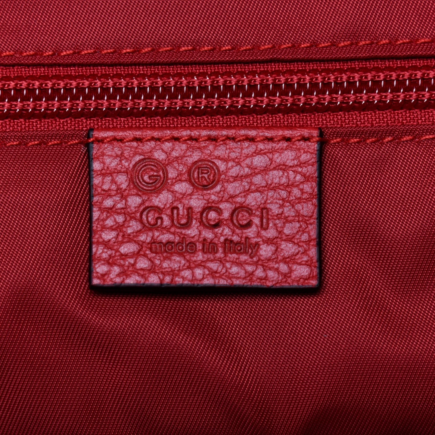 Nylon Monogram Dollar Calfskin Medium Light Double Buckle Backpack Vibrant Red