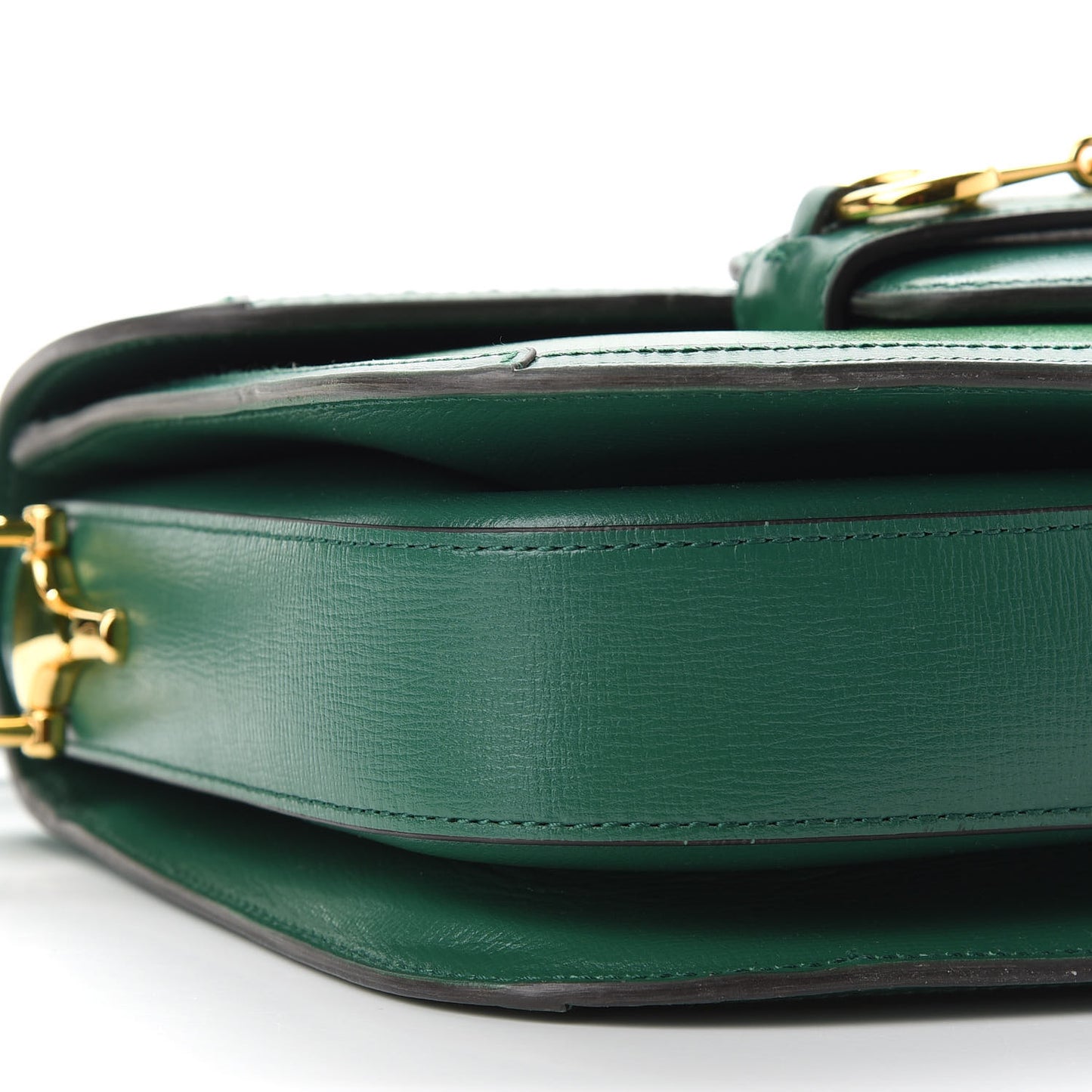 Azalea Calfskin Horsebit 1955 Shoulder Bag New Shamarock Emerald