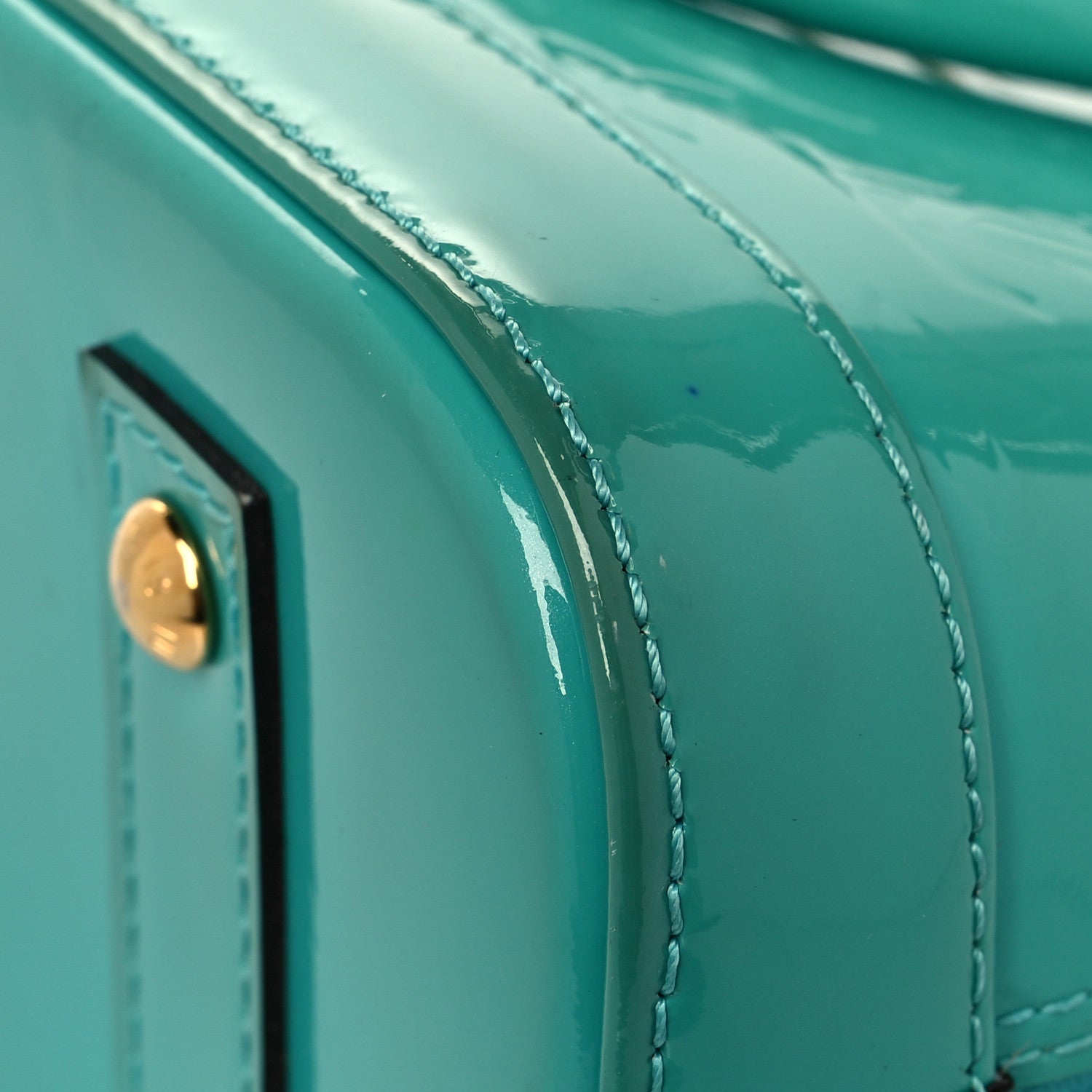 Louis Vuitton Vernis Alma BB Turquoise 11 of 22