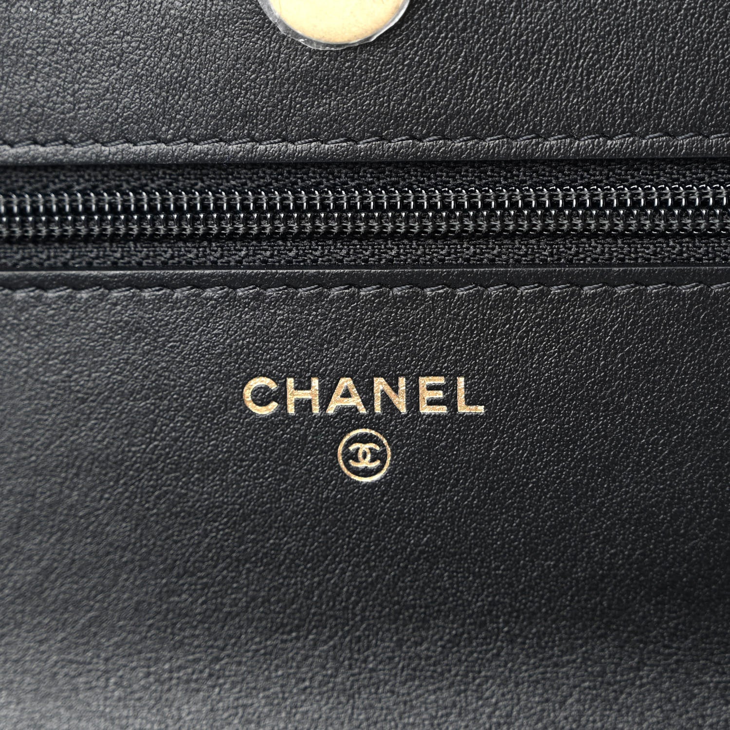 Chanel Tweed Quilted Chanel 19 Wallet On Chain WOC Black White 6 of 12