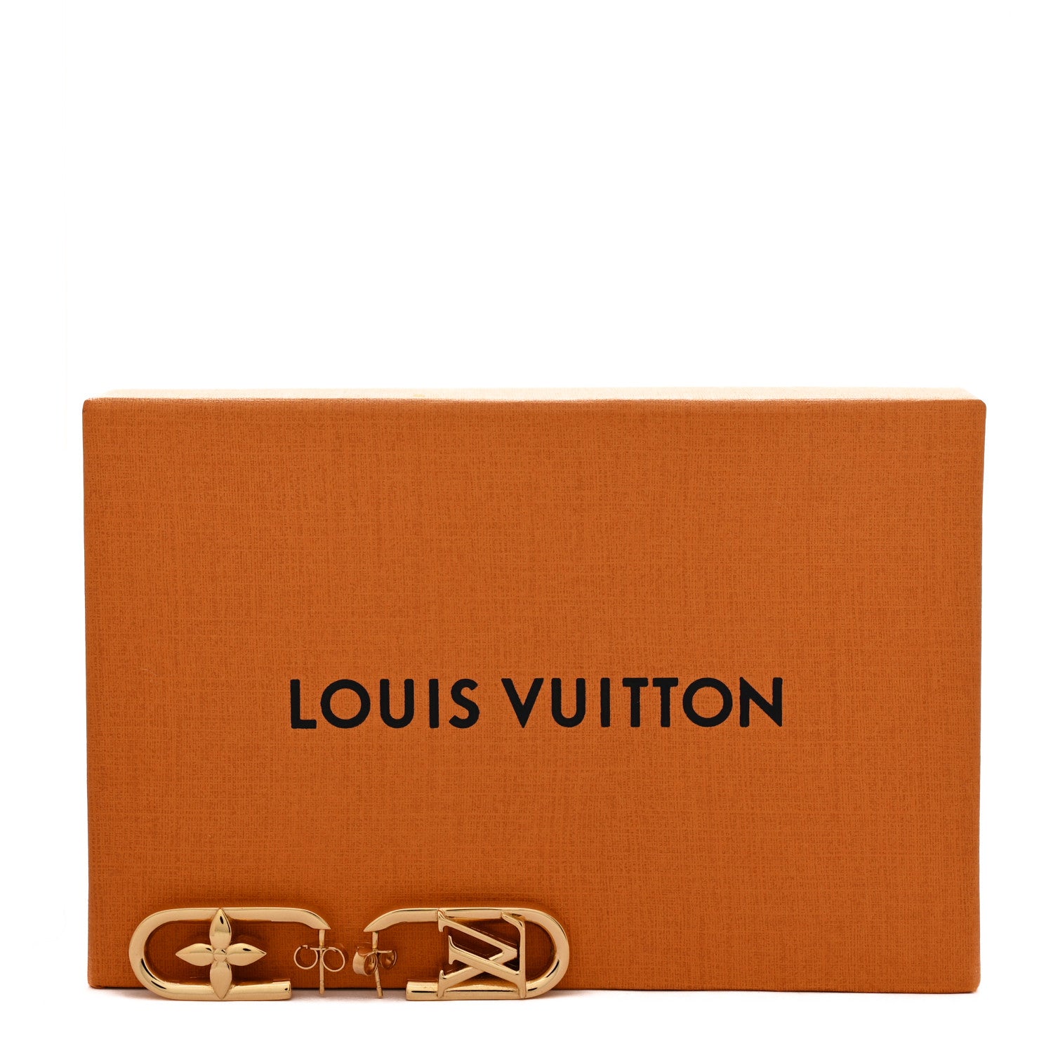 Louis Vuitton Metal My LV Chain Earrings Gold 5 of 5