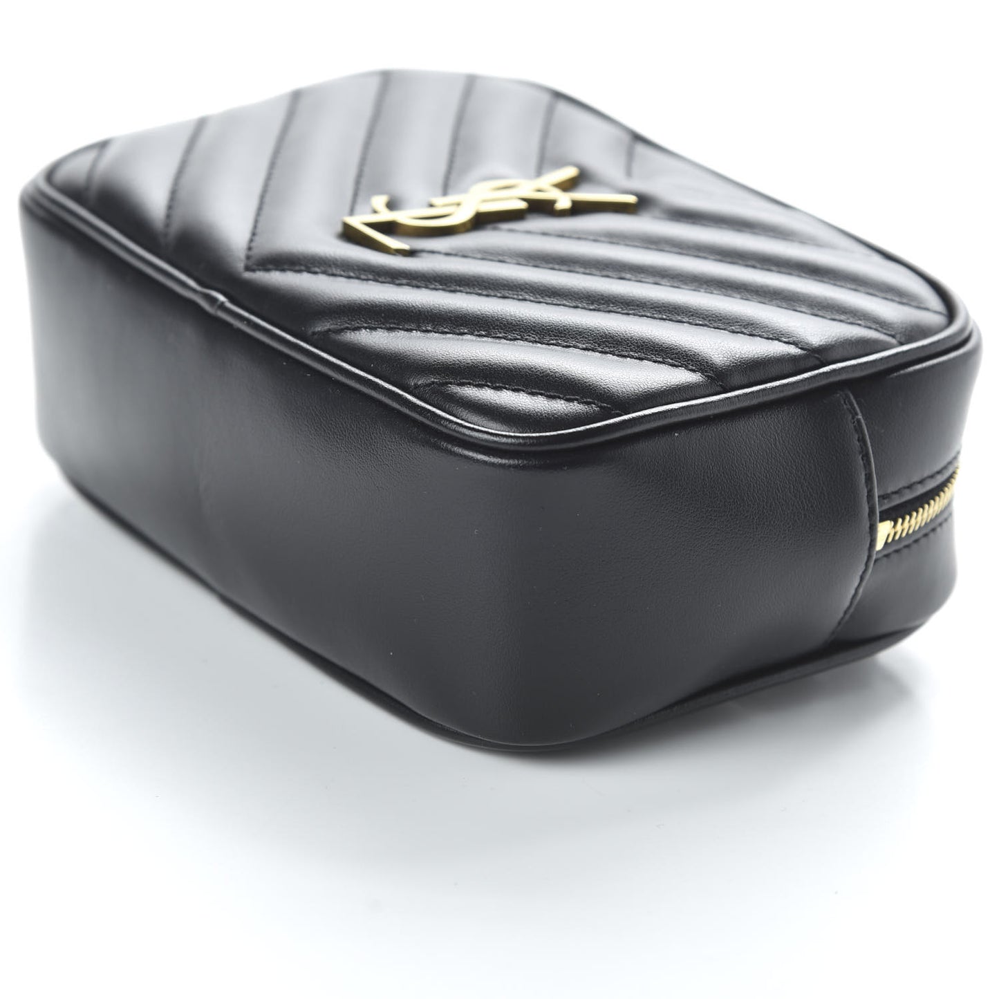 Calfskin Matelasse Monogram Lou Belt Bag Black