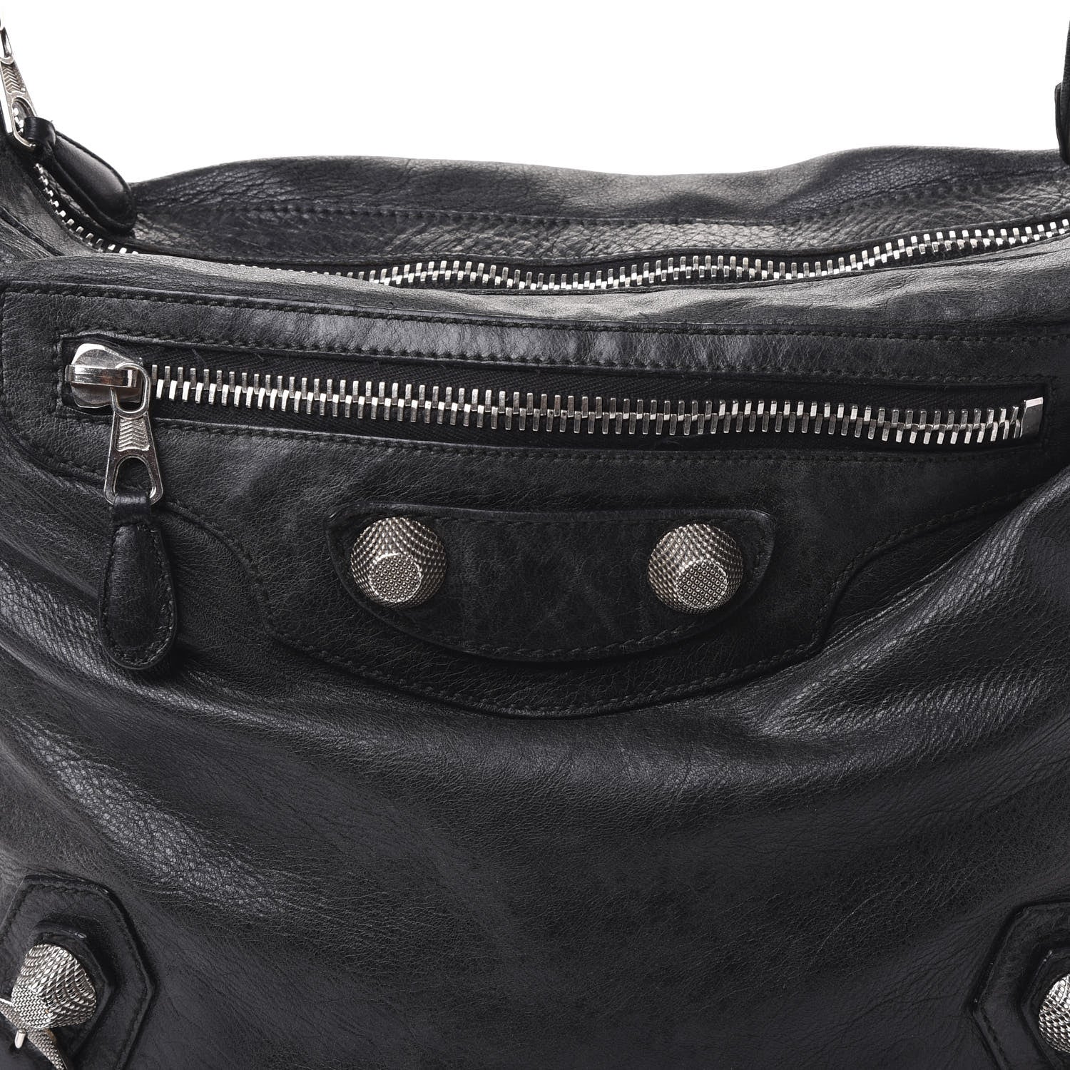 Balenciaga Agneau Giant 21 Silver Hardware Day Hobo Black 6 of 8