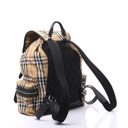 Burberry Canvas Vintage Check Large Rucksack Backpack Antique Yellow 2 of 9