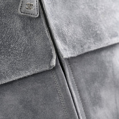 Chanel Suede High Boots 41 Grey 9 of 10