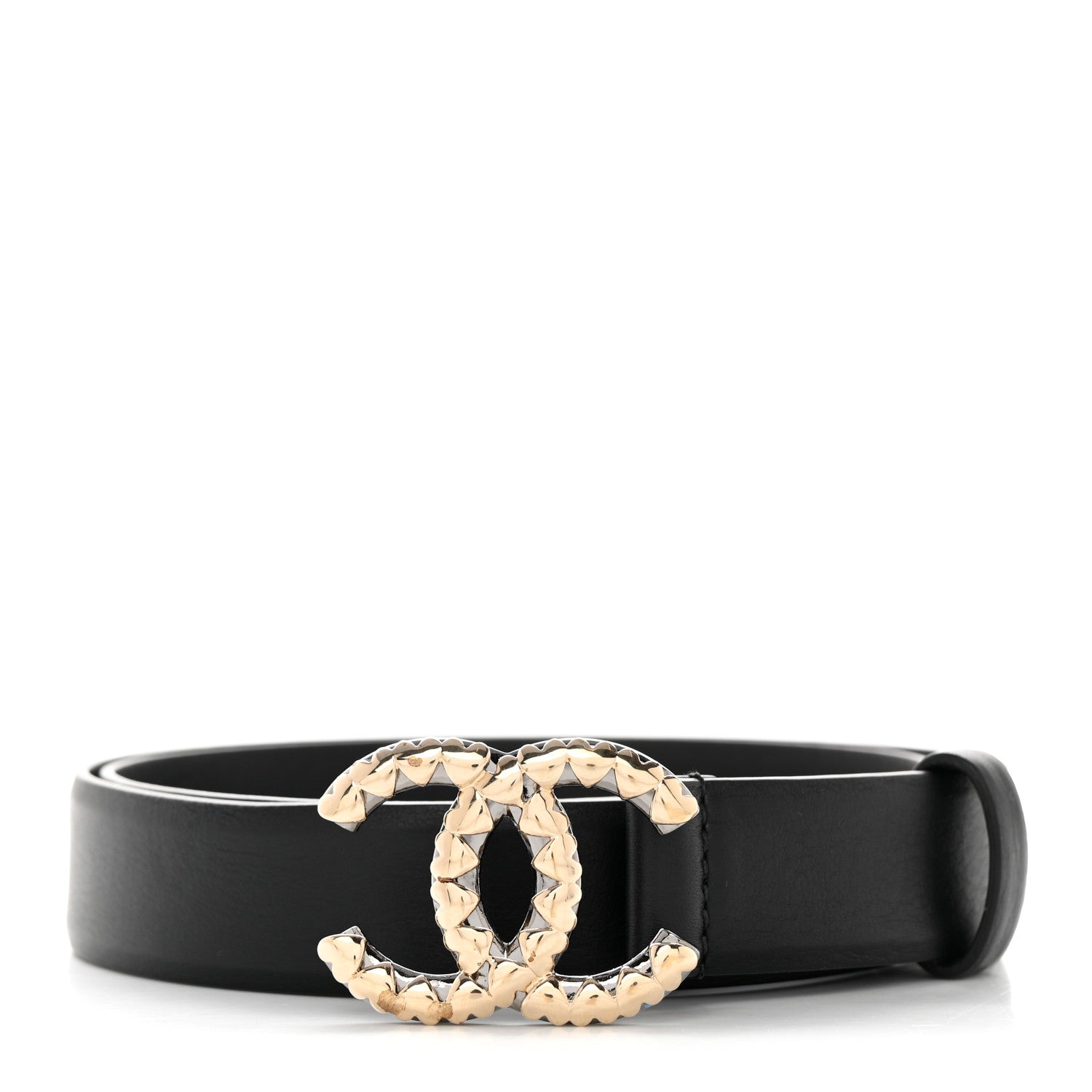 Chanel Lambskin CC Belt 70 28 Black 1 of 8