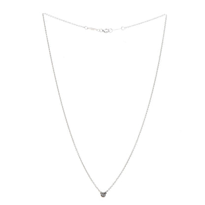Tiffany Sterling Silver Diamond .03ct Elsa Peretti Diamonds by the Yard Pendant Necklace 3 of 9