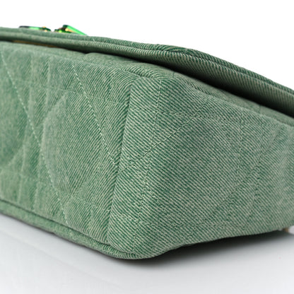 Christian Dior Denim Macrocannage Medium Caro Bag Green 8 of 8