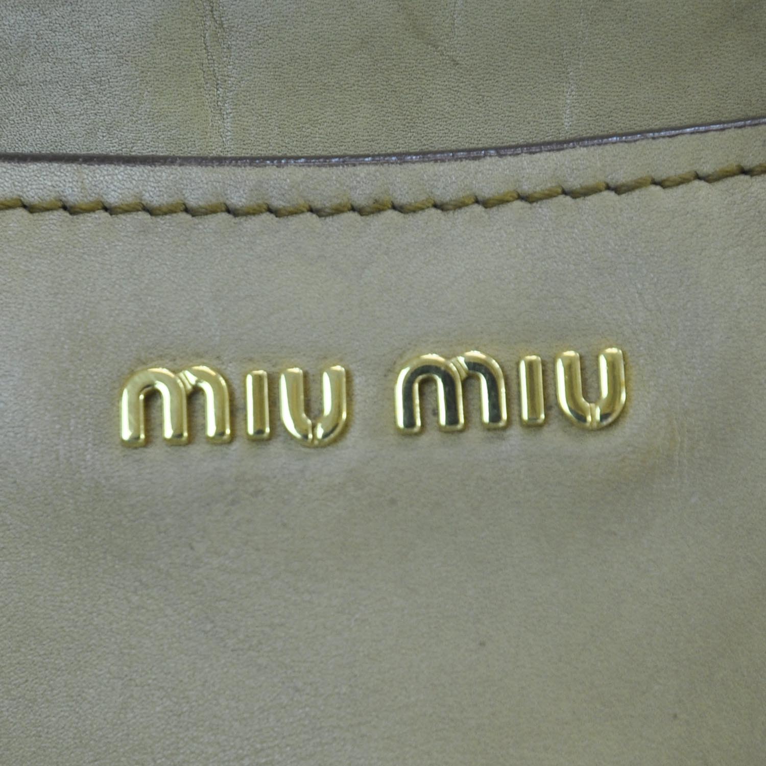 Miu Miu Leather Front Pocket Tote 8 of 11