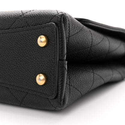 Chanel Grained Calfskin Small Stitched Flap Black 11 of 12