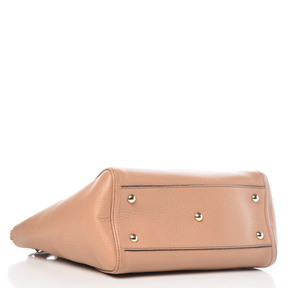 Gucci Pebbled Calfskin Small Soho Top Handle Bag Camelia 5 of 11