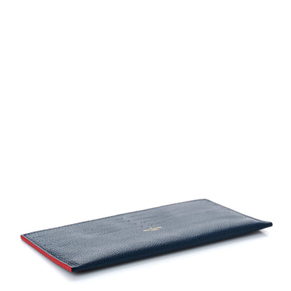 Louis Vuitton Calfskin Felicie Chain Wallet Card Holder Insert Marine Rouge 4 of 8
