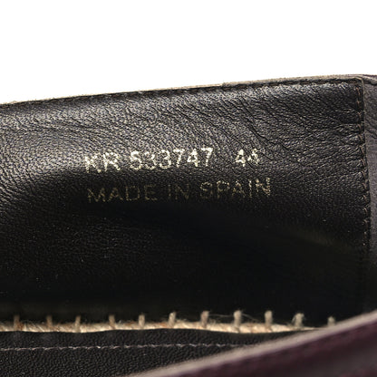 Saint Laurent Nappa Vendome Monogram Espadrilles 44 Barolo 6 of 9