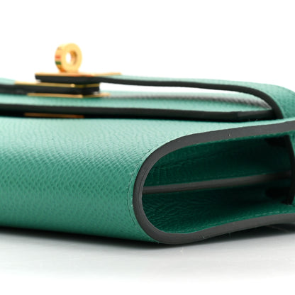 Hermes Epsom Kelly Wallet To Go Vert Jade 9 of 11