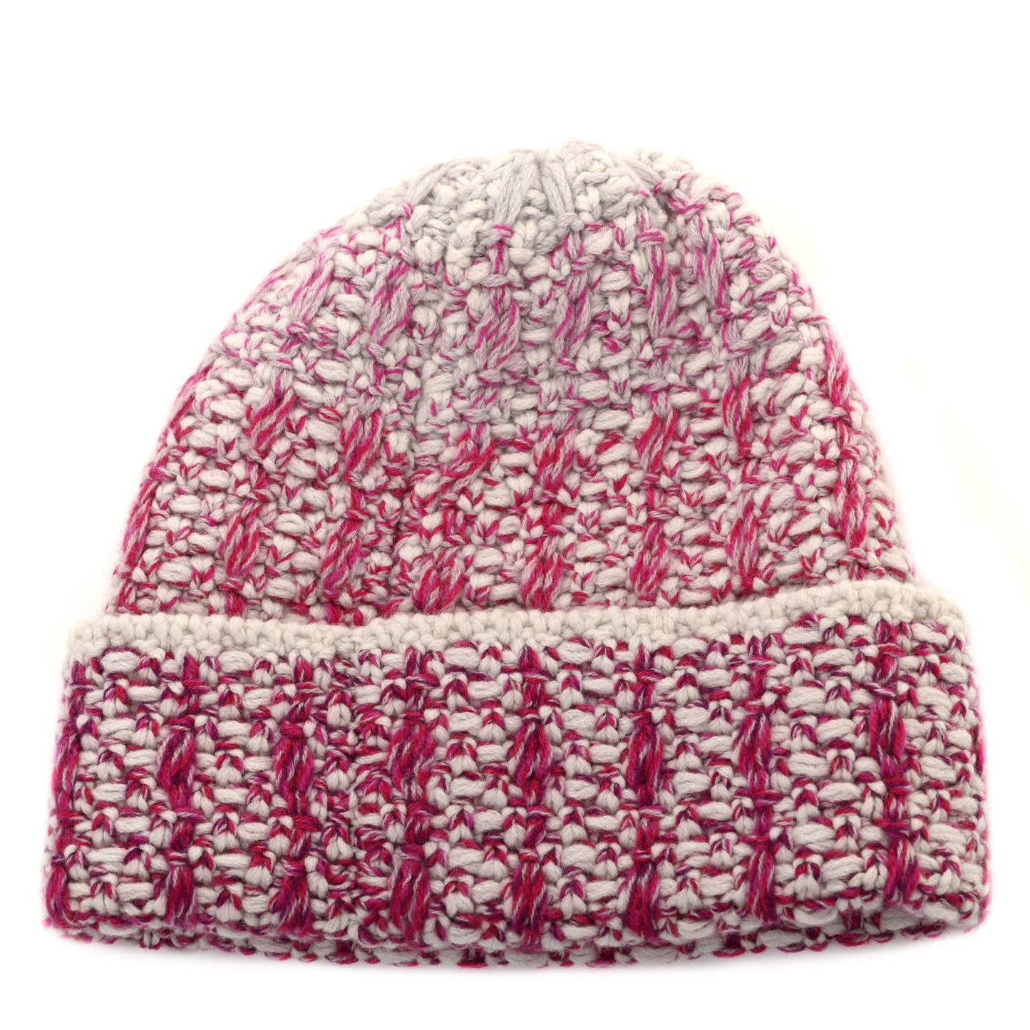 Cashmere Logo Beanie Hat Light Beige Dark Pink Light Pink