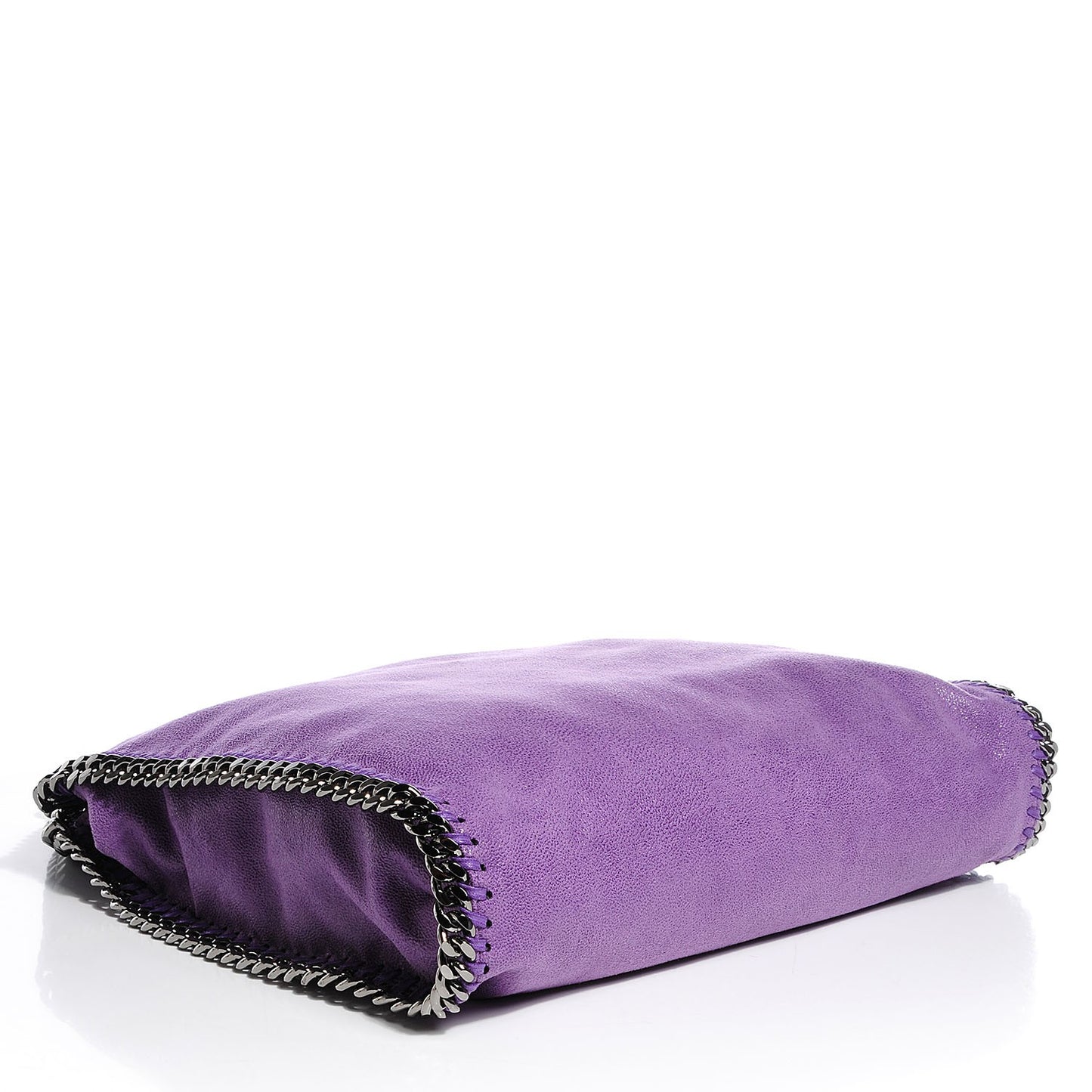 Faux Leather Shaggy Deer Falabella Small Tote Bright Purple