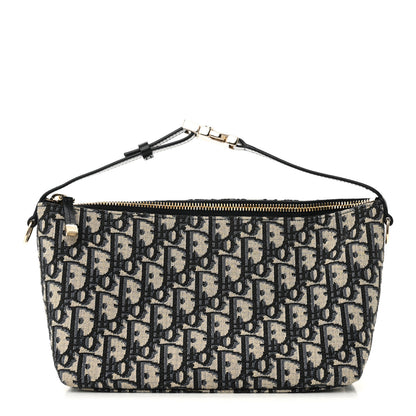 Christian Dior Oblique Medium Diortravel Nomad Pouch Blue 1 of 11