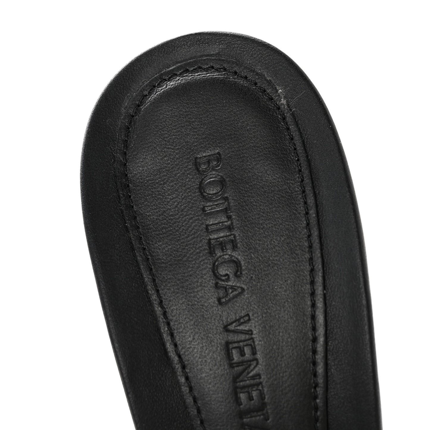 Nappa Matelasse Padded Mule Sandals 38 Black