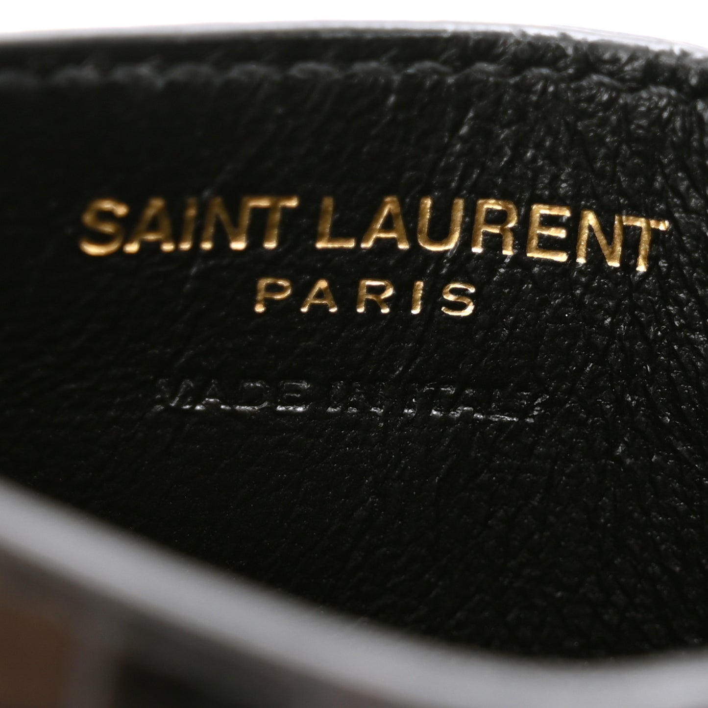 Calfskin Crocodile Embossed Monogram Credit Card Case Black