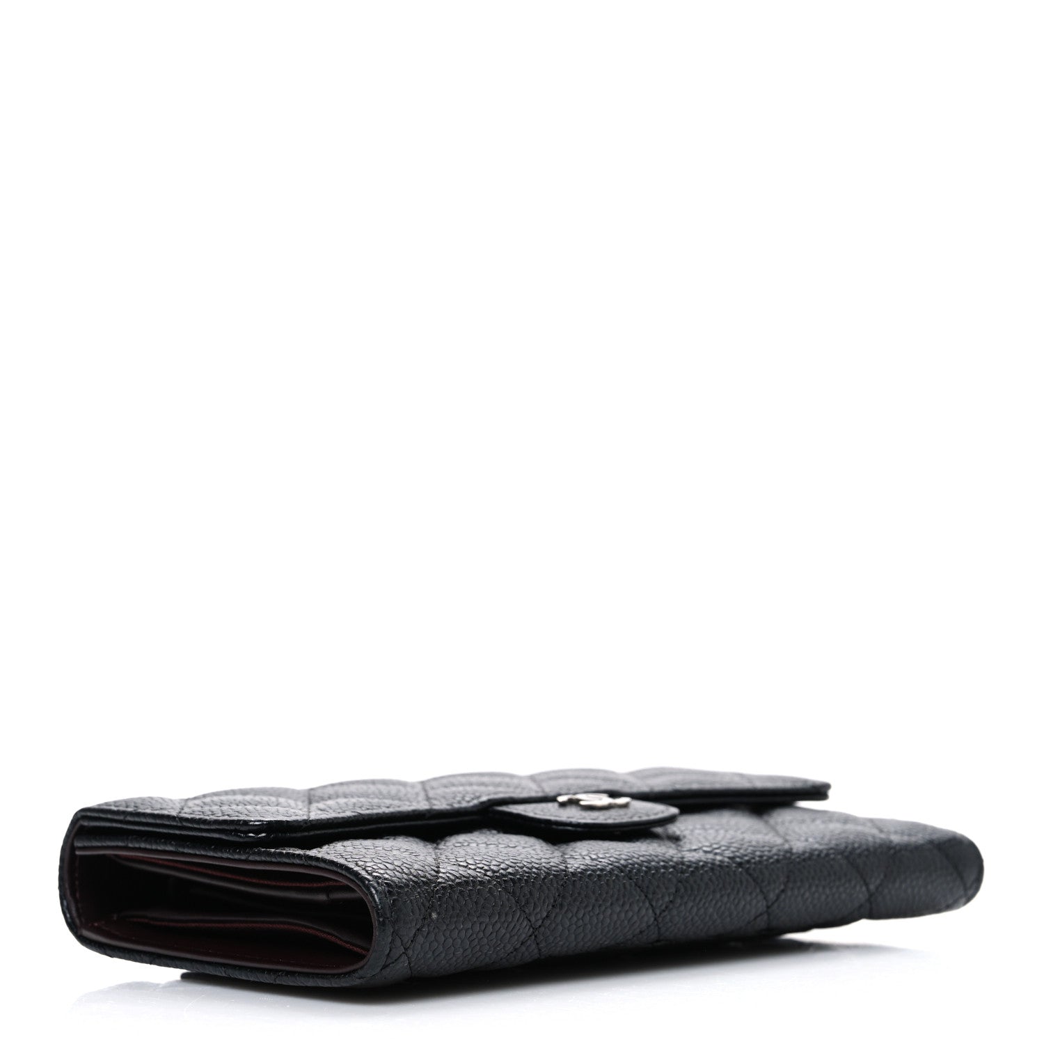 Chanel Caviar Quilted Long Flap Wallet Black 4 of 8
