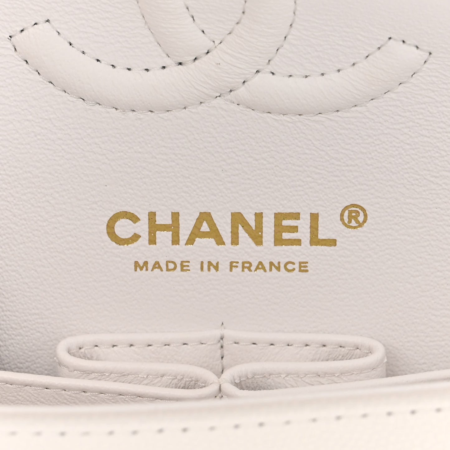 Caviar Quilted Small Double Flap White