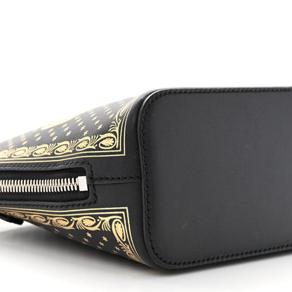 Gucci X SEGA Calfskin GUCCY Stars Mini Dome Shoulder Bag Black Gold 9 of 10
