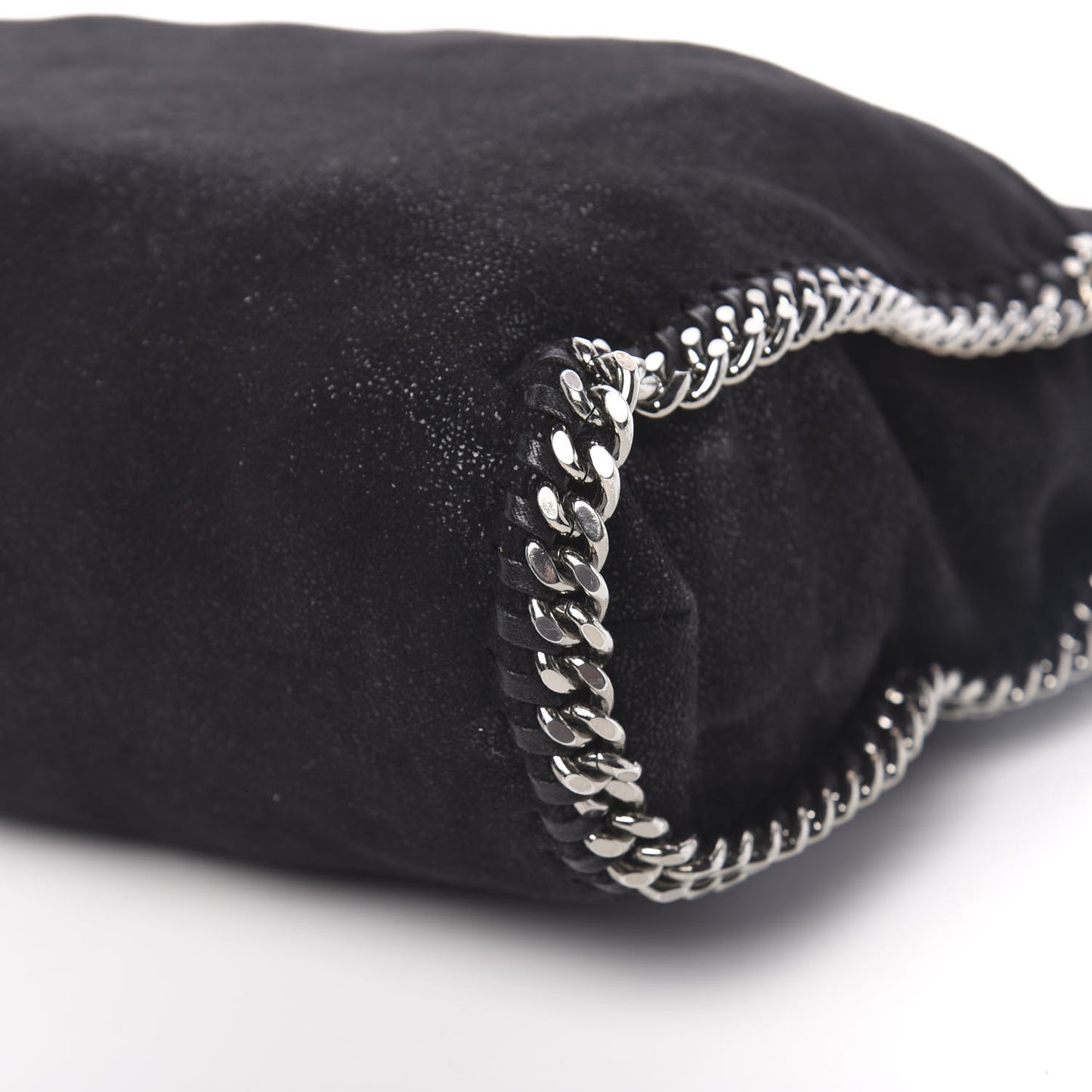 Shaggy Deer Falabella Fold Over Tote Black