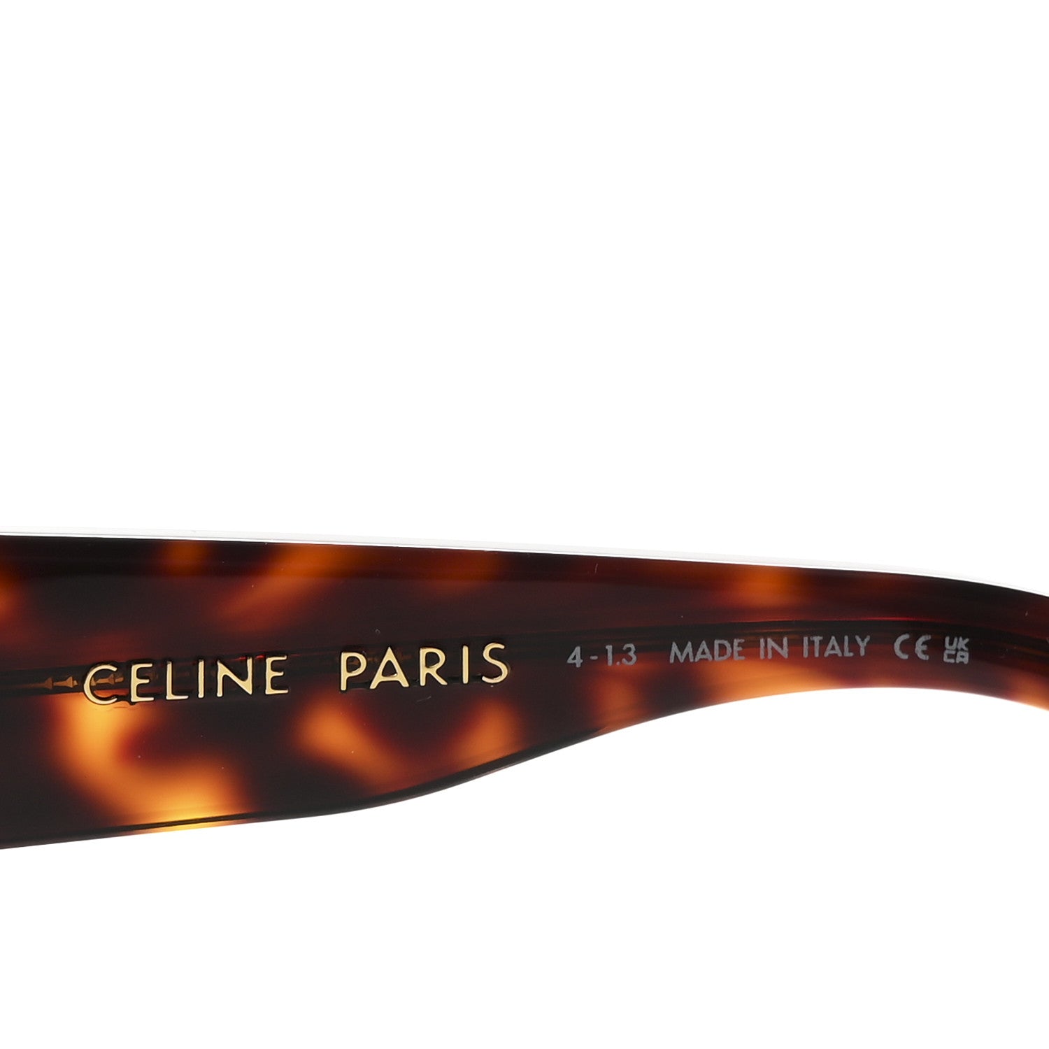 Celine Acetate Round Sunglasses CL40271I Havana 5 of 7